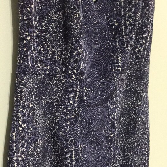 Tory Burch Purple Floral V Neck Sleeveless Sheath Knee Length Work Party size 4 - Picture 6 of 10